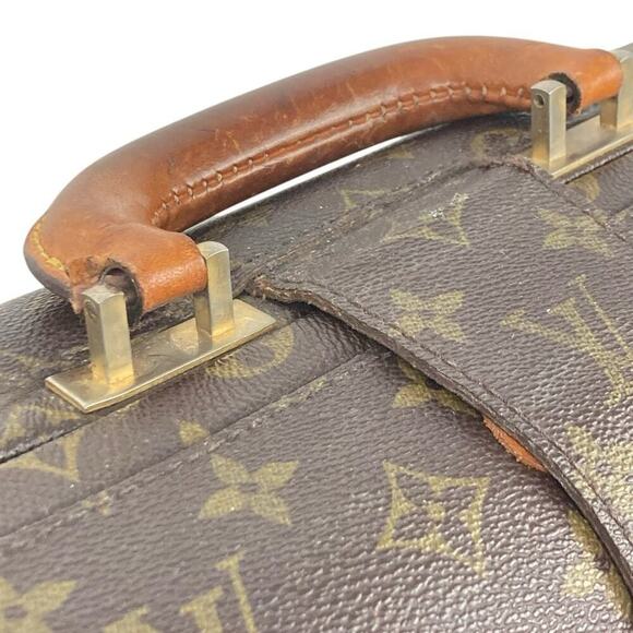 LOUIS VUITTON Monogram Serviette Fermoir Business Bag, Dr’s Briefcase Vintage - Picture 9 of 16